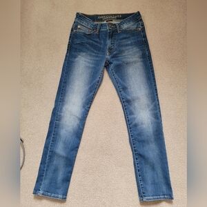 American Eagle jeans teens men’s 26x28 blue Slim Straight Extreme Flex